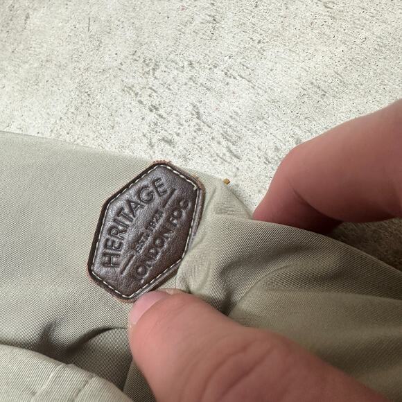 London Fog Heritage Jacket Womens Medium Gray Long Sleeves Front‎ Pockets Hooded - Picture 7 of 11